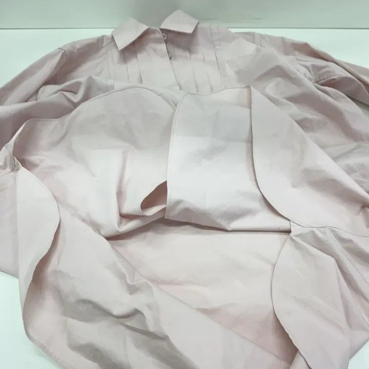Jil Sander Jil Sander SS23 Long Sleeve Blouse in Pink 0079 Size XS / US 0-2 / IT 36-38 - 8 Thumbnail