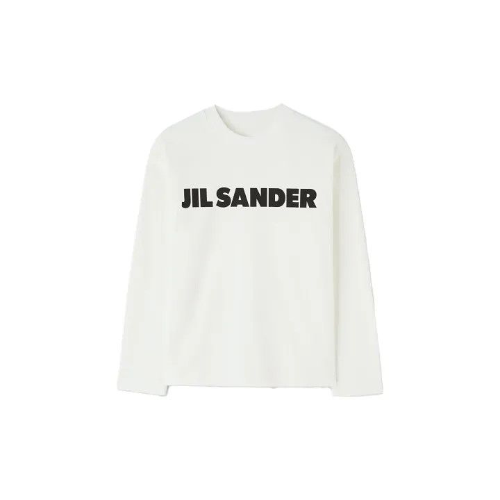 Jil Sander JIL SANDER Long Sleeve Logo T-Shirt for Women 0079 Size M / US 6-8 / IT 42-44 - 2 Thumbnail