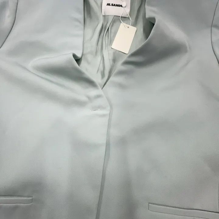 Jil Sander JIL SANDER SS23 Mint Green Blazer 0079 Size S / US 4 / IT 40 - 7 Thumbnail