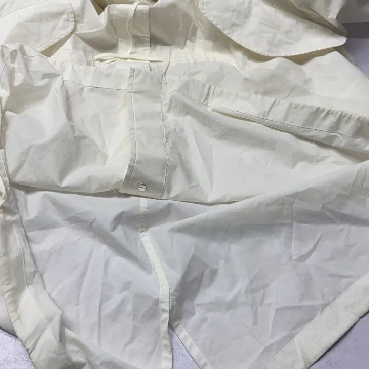 Jil Sander JIL SANDER White Hooded Long Sleeve Coat 0079 Size XS / US 0-2 / IT 36-38 - 12 Thumbnail