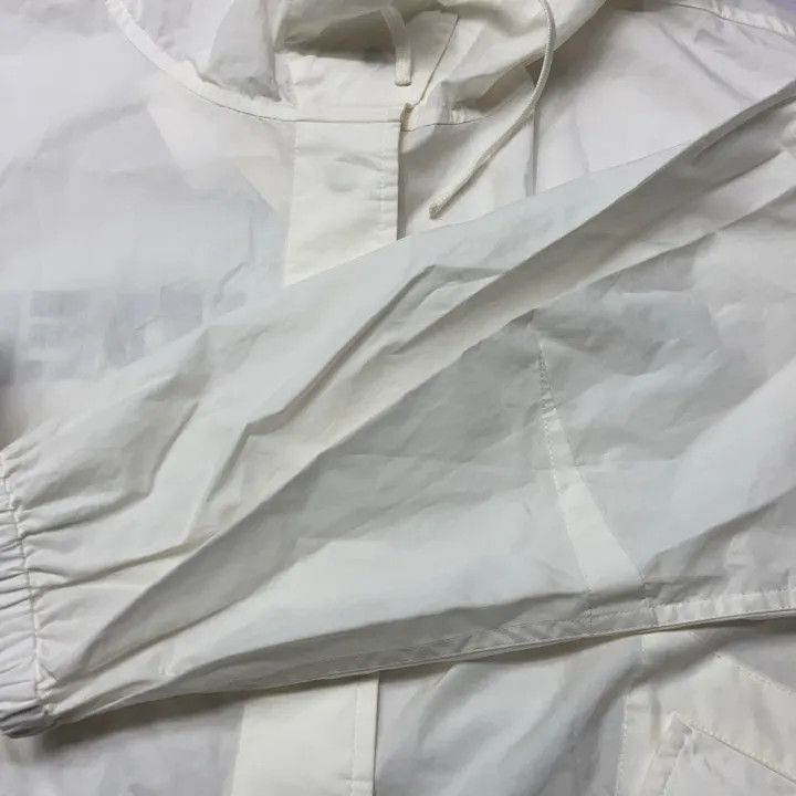 Jil Sander JIL SANDER White Hooded Long Sleeve Coat 0079 Size XS / US 0-2 / IT 36-38 - 8 Thumbnail