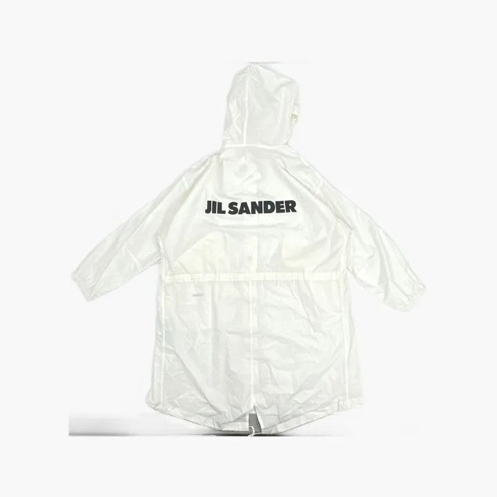 Jil Sander JIL SANDER White Hooded Long Sleeve Coat 0079 Size XS / US 0-2 / IT 36-38 - 3 Thumbnail