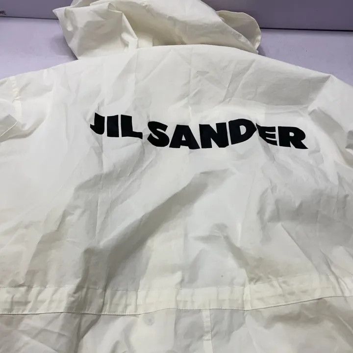 Jil Sander JIL SANDER White Hooded Long Sleeve Coat 0079 Size XS / US 0-2 / IT 36-38 - 7 Thumbnail