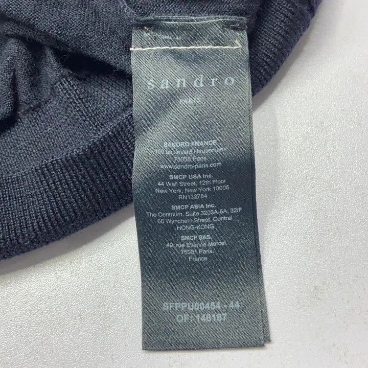 Sandro Sandro FW22 Contrast Ruffle Knit Sweater 0079 Size S / US 4 / IT 40 - 2 Thumbnail