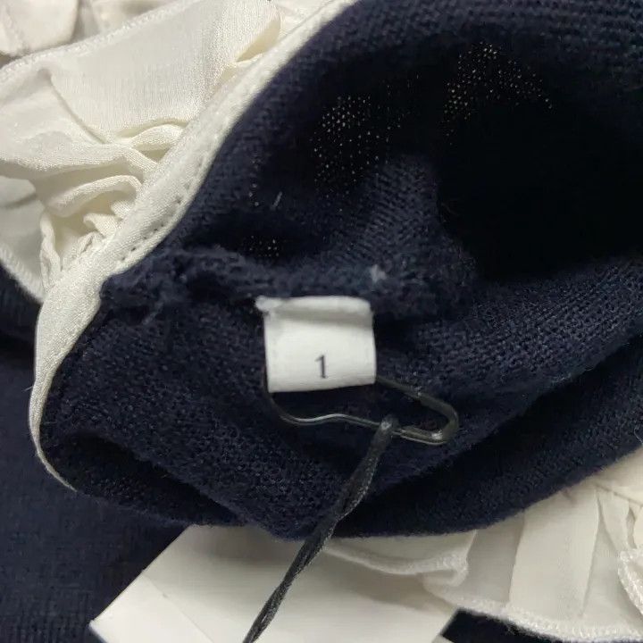 Sandro Sandro FW22 Contrast Ruffle Knit Sweater 0079 Size S / US 4 / IT 40 - 5 Thumbnail
