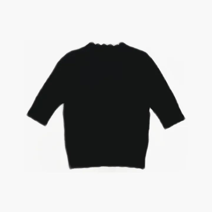 Sandro Sandro Black Casual Short Sleeve T-Shirt 0079 Size XS / US 0-2 / IT 36-38 - 3 Thumbnail