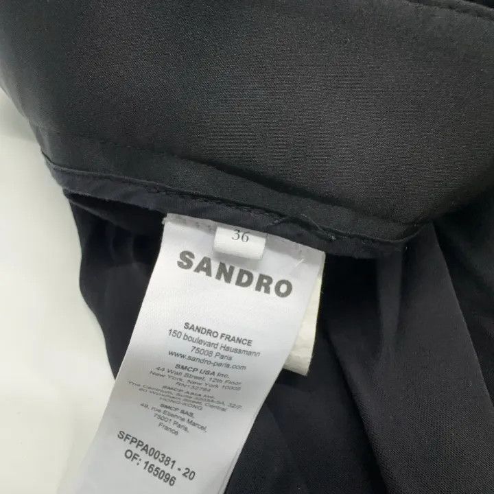 Sandro Sandro High-Waisted Tailored Trousers for Women 0079 Size 36" / US 14 / IT 50 - 4 Thumbnail