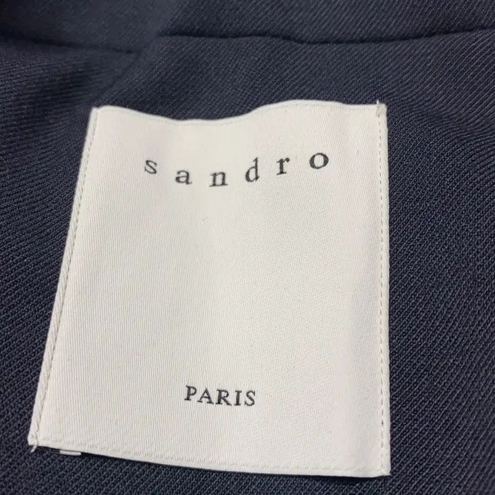 Sandro Sandro Single Button Navy Blazer for Women 0079 Size S / US 4 / IT 40 - 3 Thumbnail