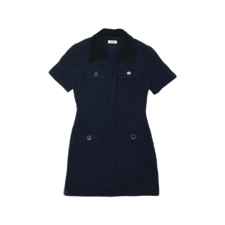 Sandro Sandro Short Sleeve Dress for Women 0079 Size S / US 4 / IT 40 - 2 Thumbnail
