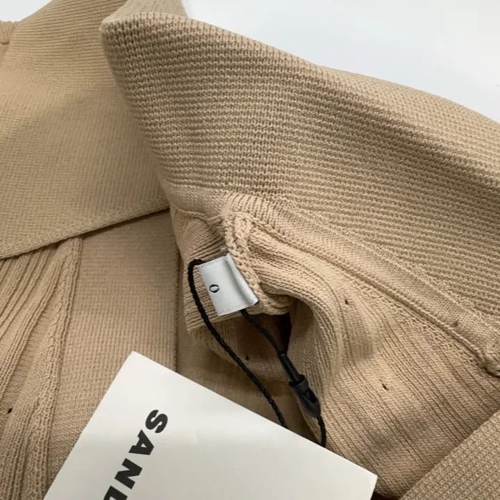 Sandro Sandro Beige Textured Knit Top for Women 0079 Size XXS / US 00 / IT 34 - 5 Thumbnail