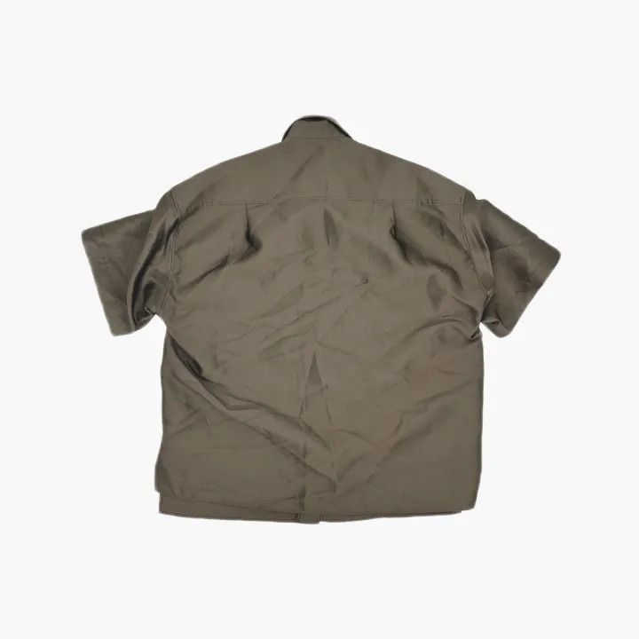 Sandro Sandro Short Sleeve Satin Button-Up Shirt 0079 Size S / US 4 / IT 40 - 3 Thumbnail