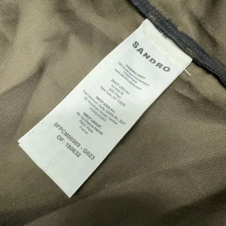 Sandro Sandro Short Sleeve Satin Button-Up Shirt 0079 Size S / US 4 / IT 40 - 7 Thumbnail