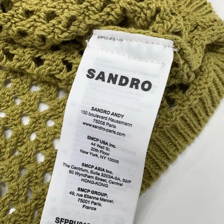 Sandro Sandro Olive Color Polo Short Sleeve Top 0079 Size XS / US 0-2 / IT 36-38 - 5 Thumbnail