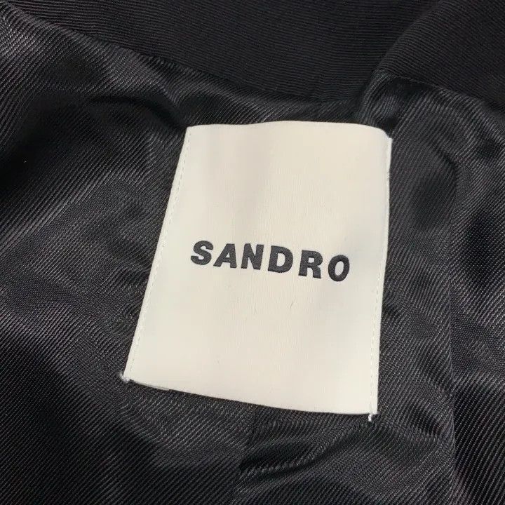 Sandro Sandro Elegant Sequined Gray Jacket for Women 0079 Size S / US 4 / IT 40 - 3 Thumbnail