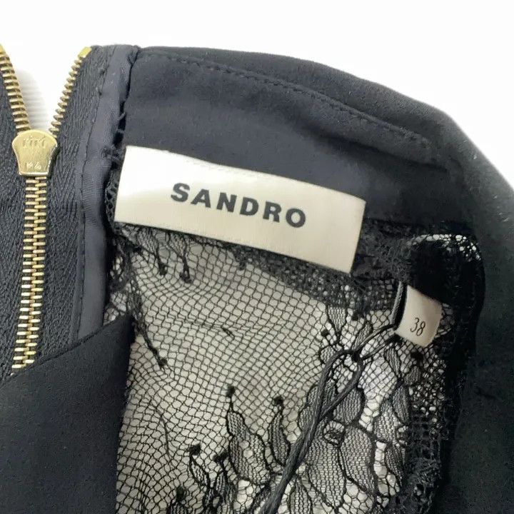 Sandro Sandro Elegant High-Waisted Short Sleeve Dress 0079 Size M / US 6-8 / IT 42-44 - 4 Thumbnail