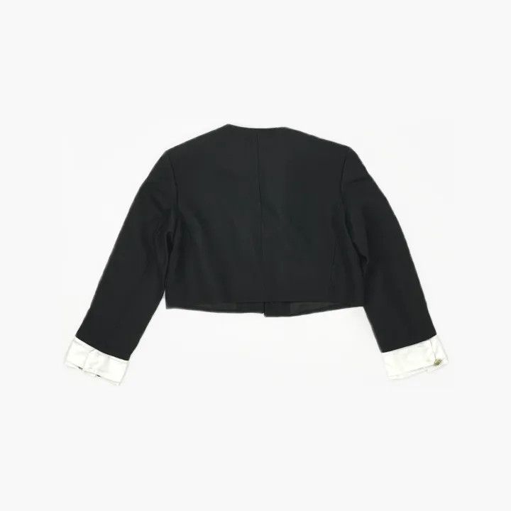 Sandro Sandro Black Round Neck Jacket 0079 Size M / US 6-8 / IT 42-44 - 2 Thumbnail