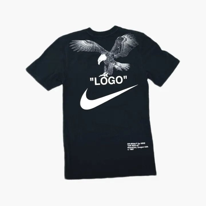 Off-White Off-White x Nike Black Tuxedo Graphic Tee 0079 Size US XS / EU 42 / 0 - 2 Thumbnail