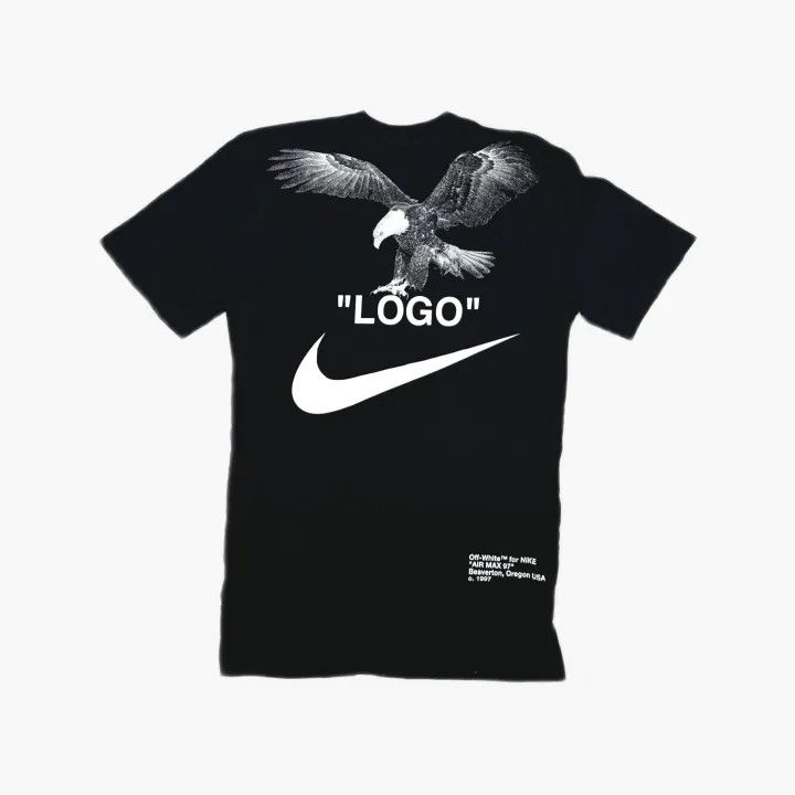 Off-White Off-White x Nike Black T-Shirt with Large Logo 0079 Size US XS / EU 42 / 0 - 3 Thumbnail