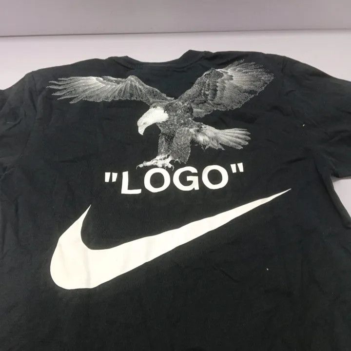 Off-White Off-White x Nike Black T-Shirt with Large Logo 0079 Size US XS / EU 42 / 0 - 5 Thumbnail
