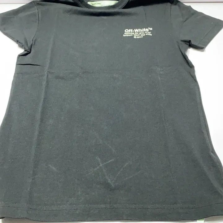 Off-White Off-White Black Logo Embroidered Short Sleeve T-shirt 0079 Size US XS / EU 42 / 0 - 12 Thumbnail
