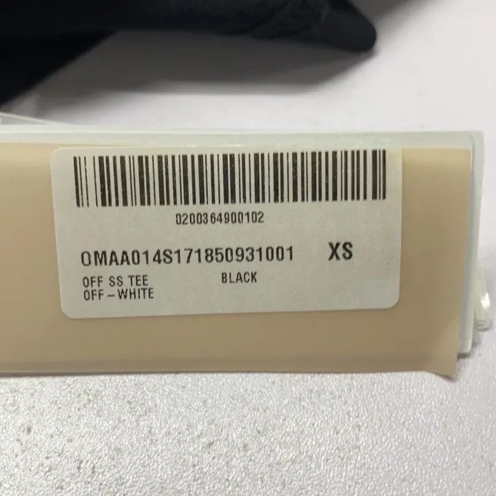 Off-White Off-White Black Logo Embroidered Short Sleeve T-shirt 0079 Size US XS / EU 42 / 0 - 6 Thumbnail
