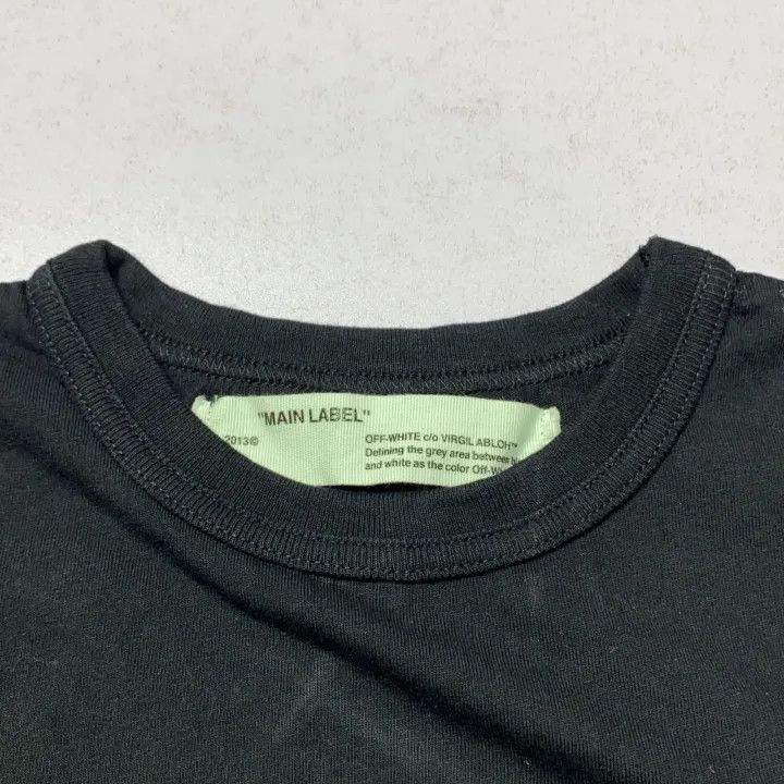 Off-White Off-White Black Logo Embroidered Short Sleeve T-shirt 0079 Size US XS / EU 42 / 0 - 4 Thumbnail