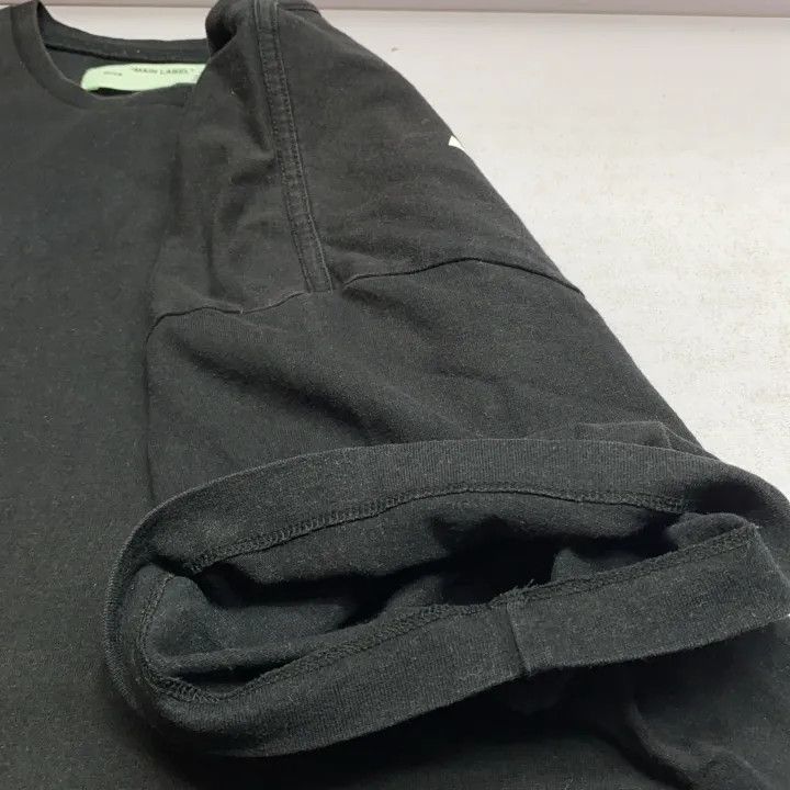 Off-White Off-White Graphic Logo Loose Fit Black T-Shirt 0079 Size US XS / EU 42 / 0 - 12 Thumbnail