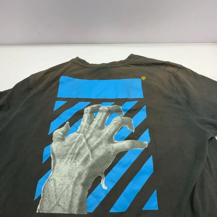 Off-White Off-White Hand Print Logo Short Sleeve T-Shirt 0079 Size US M / EU 48-50 / 2 - 6 Thumbnail