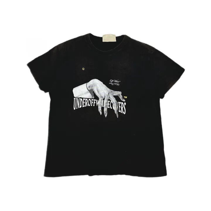 Off-White Off-White Hand Print Logo Short Sleeve T-Shirt 0079 Size US M / EU 48-50 / 2 - 2 Thumbnail