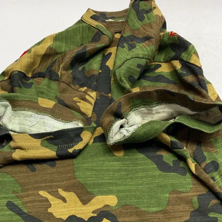 Off-White OFF-WHITE Camouflage Red Velvet Short Sleeve T-Shirt 0079 Size US XXS / EU 40 - 6 Thumbnail