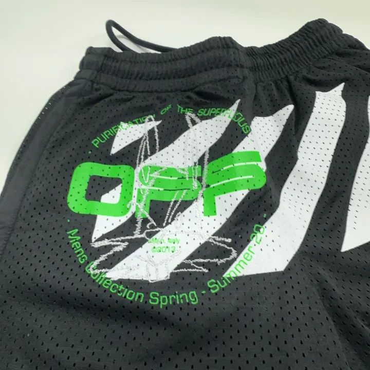 Off-White Off-White Letter Print Casual Shorts 0079 Size US 26 / EU 42 - 6 Thumbnail