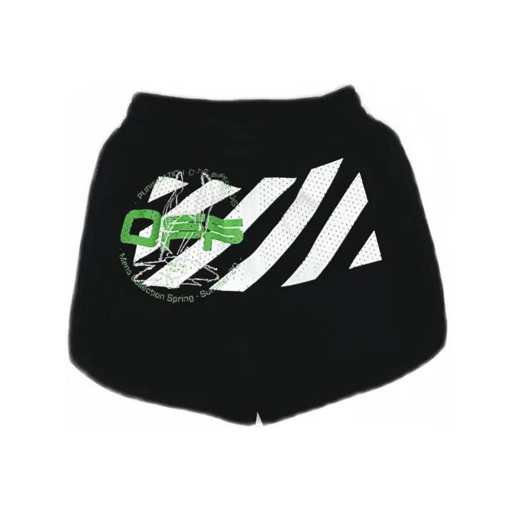 Off-White Off-White Letter Print Casual Shorts 0079 Size US 26 / EU 42 - 2 Thumbnail