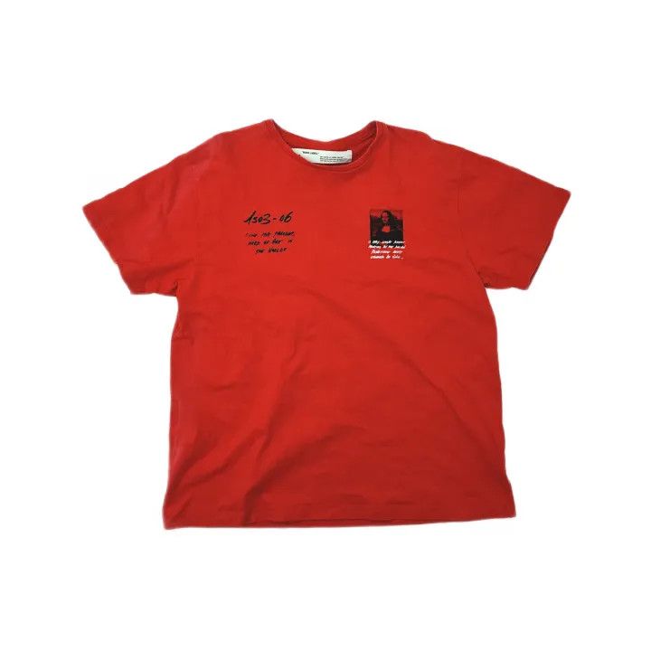 Off-White Off-White Mona Lisa Print Red T-Shirt 0079 Size US S / EU 44-46 / 1 - 2 Thumbnail