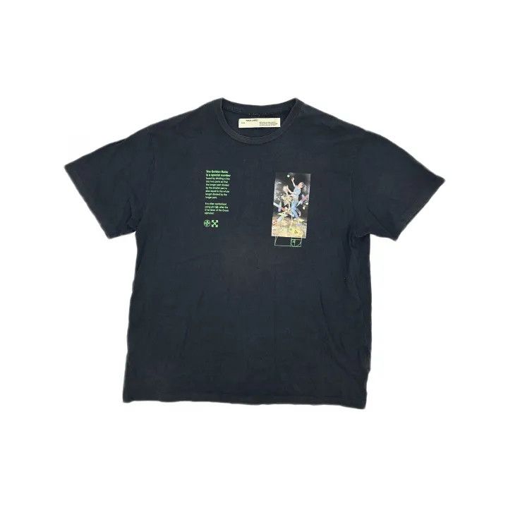 Off-White Off-White Skull Painting Black T-Shirt 0079 Size US M / EU 48-50 / 2 - 2 Thumbnail