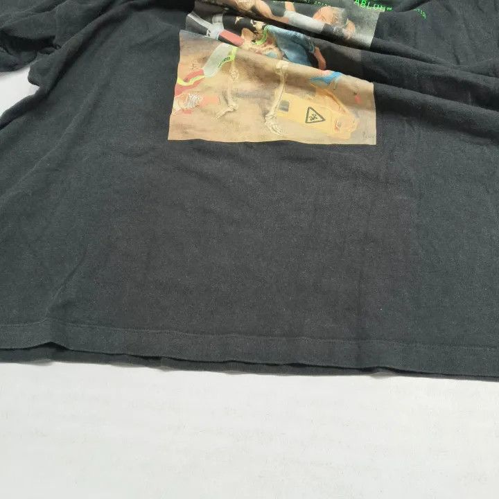 Off-White Off-White Skull Painting Black T-Shirt 0079 Size US M / EU 48-50 / 2 - 18 Thumbnail