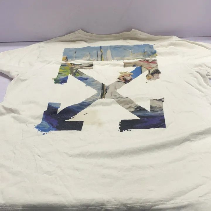 Off-White Off-White Graphic Arrow Print Short Sleeve T-Shirt 0079 Size US XS / EU 42 / 0 - 14 Thumbnail