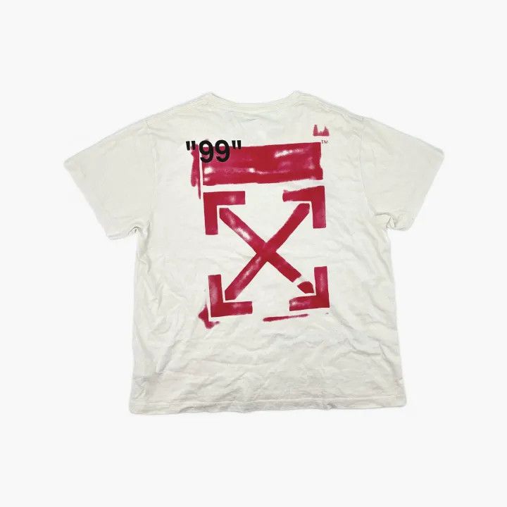 Off-White OFF-WHITE Graffiti Arrow Pattern T-Shirt 0079 Size US XS / EU 42 / 0 - 2 Thumbnail