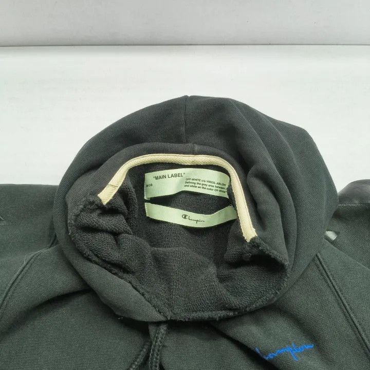 Off-White Off-White Champion Collaboration Black Hoodie 0079 Size US XS / EU 42 / 0 - 10 Thumbnail