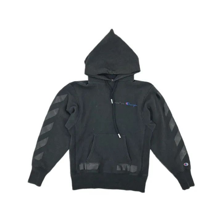 Off-White Off-White Champion Collaboration Black Hoodie 0079 Size US XS / EU 42 / 0 - 2 Thumbnail