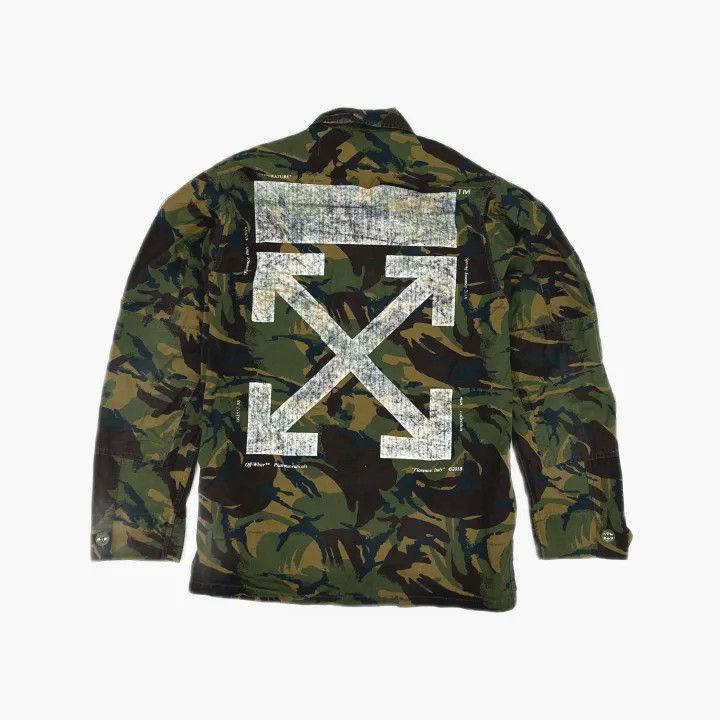 Off-White OFF-WHITE Camo Jacket with Arrow Print 0079 Size US XXS / EU 40 - 3 Thumbnail