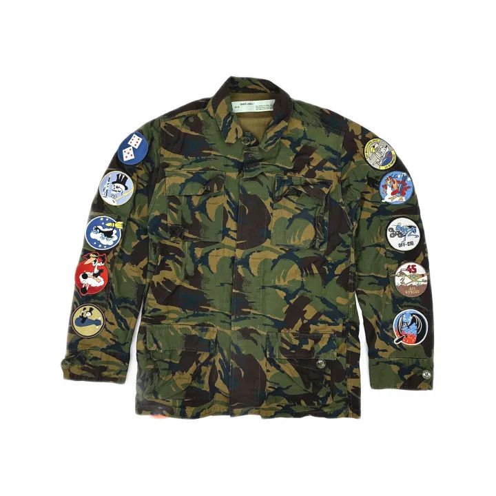 Off-White OFF-WHITE Camo Jacket with Arrow Print 0079 Size US XXS / EU 40 - 2 Thumbnail