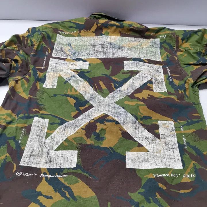 Off-White OFF-WHITE Camo Jacket with Arrow Print 0079 Size US XXS / EU 40 - 6 Thumbnail