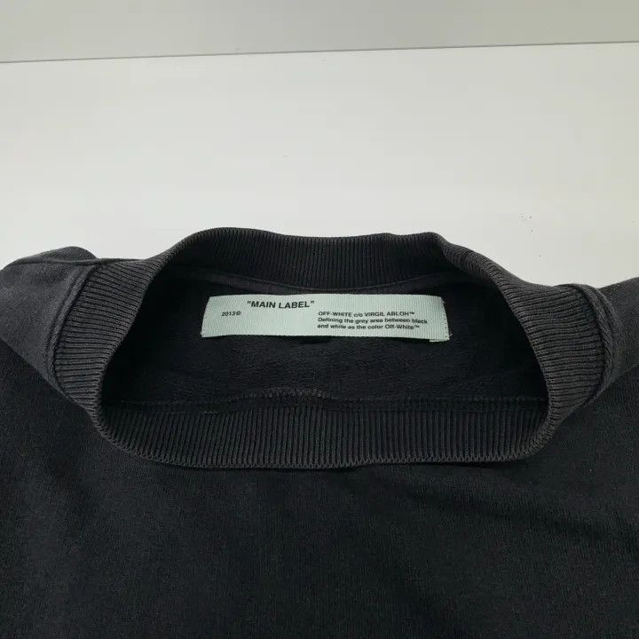 Off-White Off-White Black Graphic Cotton Sweatshirt 0079 Size US M / EU 48-50 / 2 - 6 Thumbnail