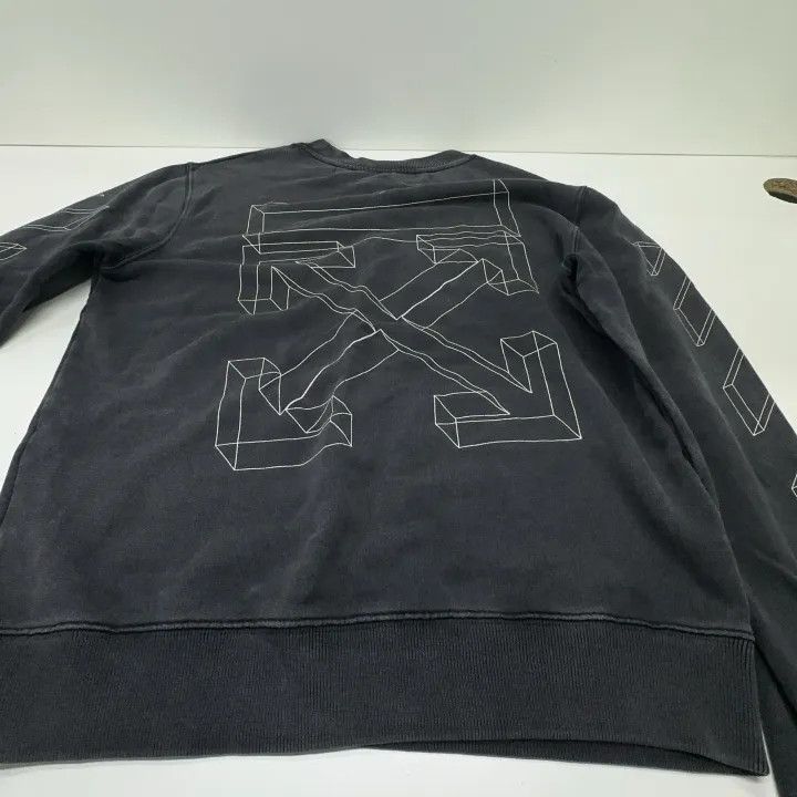 Off-White Off-White Black Graphic Cotton Sweatshirt 0079 Size US M / EU 48-50 / 2 - 11 Thumbnail
