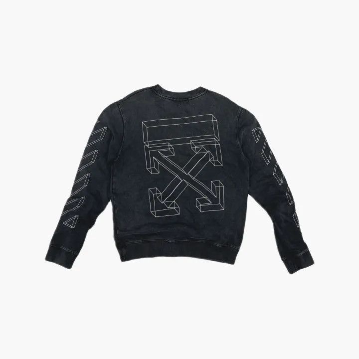 Off-White Off-White Black Graphic Cotton Sweatshirt 0079 Size US M / EU 48-50 / 2 - 3 Thumbnail