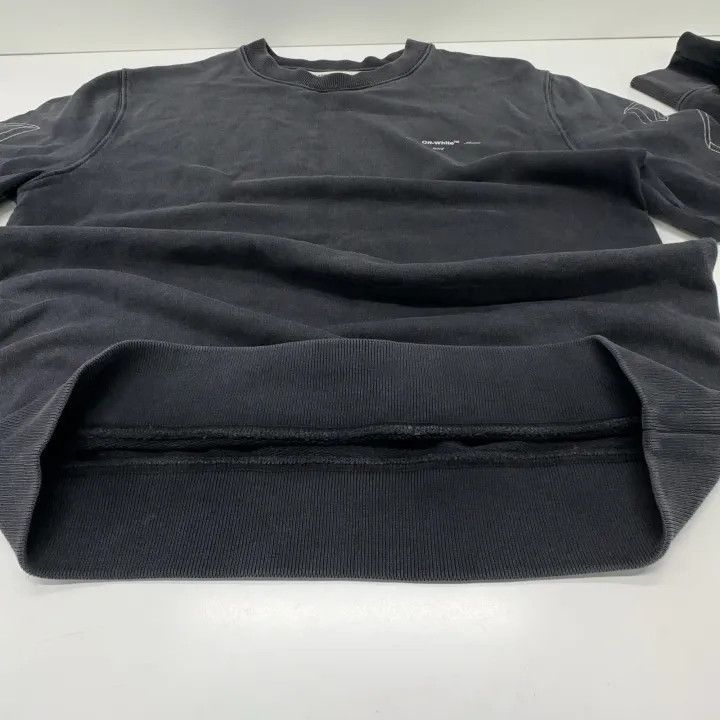 Off-White Off-White Black Graphic Cotton Sweatshirt 0079 Size US M / EU 48-50 / 2 - 8 Thumbnail