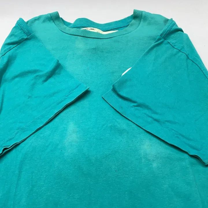 Off-White OFF-WHITE Blue Graphic Tape Short Sleeve T-Shirt 0079 Size US M / EU 48-50 / 2 - 9 Thumbnail