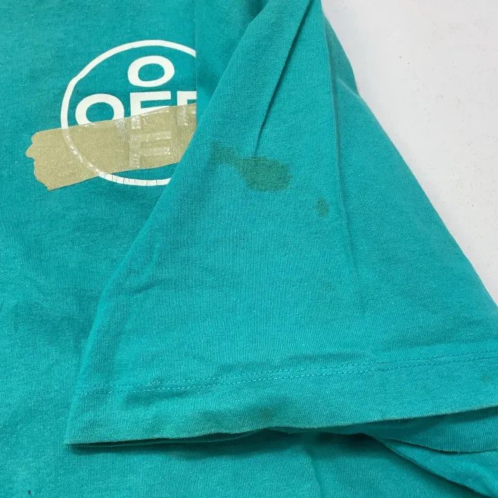 Off-White OFF-WHITE Blue Graphic Tape Short Sleeve T-Shirt 0079 Size US M / EU 48-50 / 2 - 11 Thumbnail