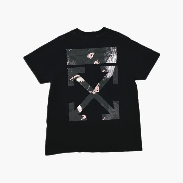 Off-White Off-White Carravaggio Graphic Black T-Shirt 0079 Size US XXS / EU 40 - 3 Thumbnail
