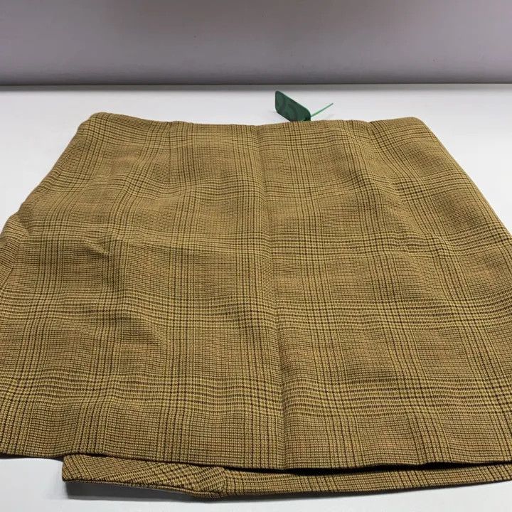Off-White Off-White Brown Checked Mini Skirt 0079 Size US 44 / EU 60 - 5 Thumbnail